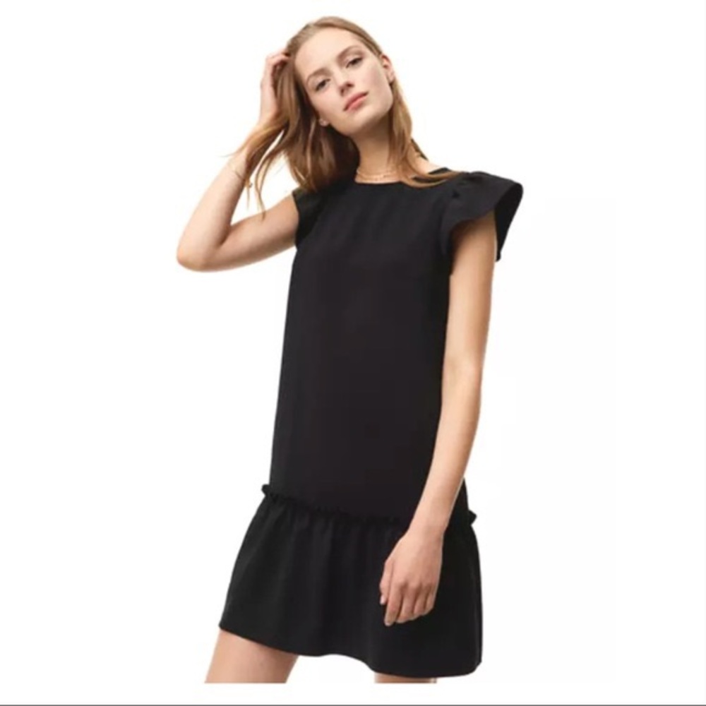 LOFT 🆕 NWT flutter sleeve ruffle dress